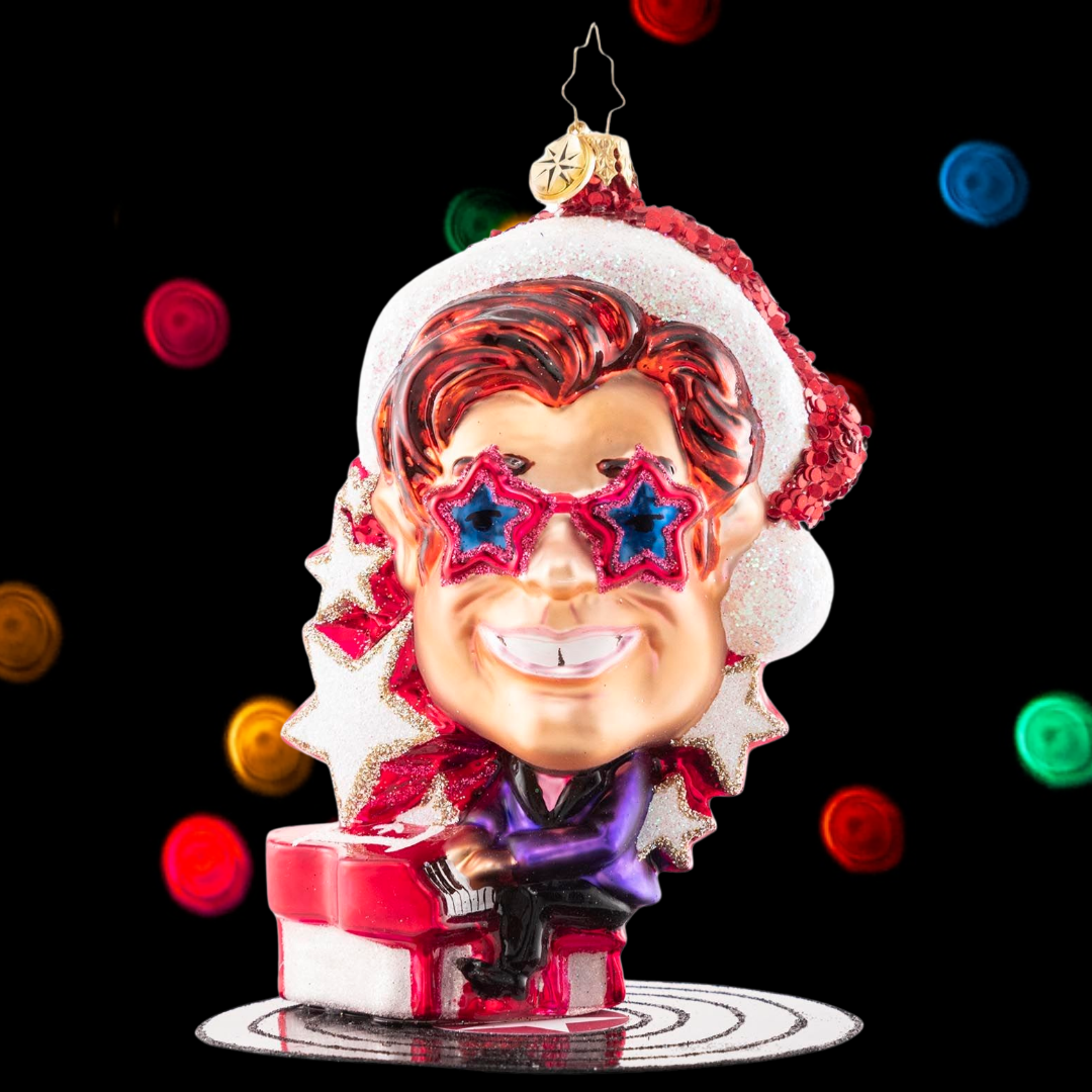 Christopher Radko Elton Johns Center Stage Christmas Ornament