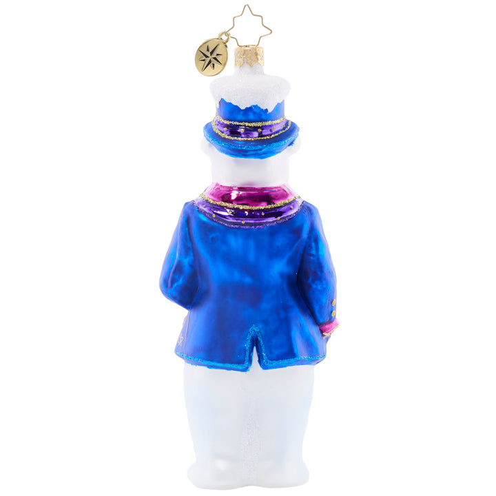 Back image - Dapper Bear - (Polar bear ornament)