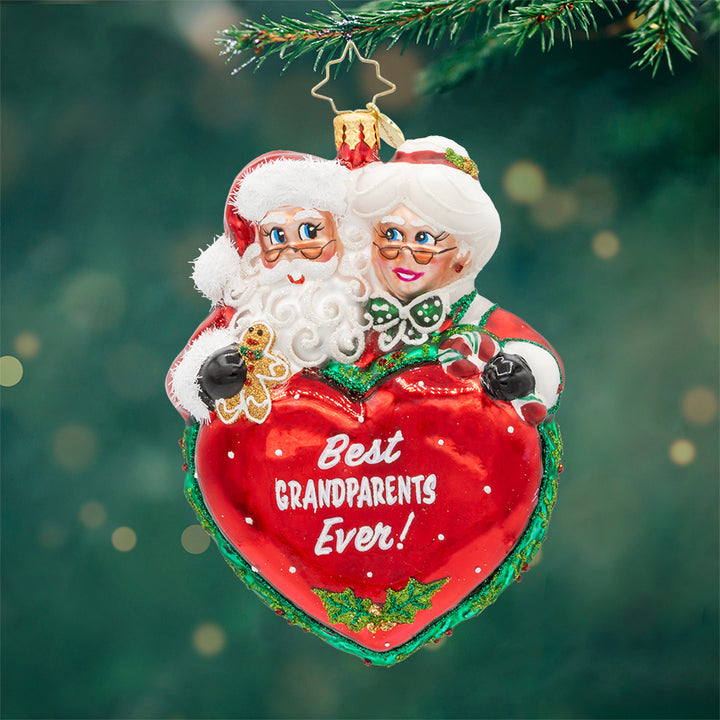 Front image - Best Grandparents - (Christmas ornament)