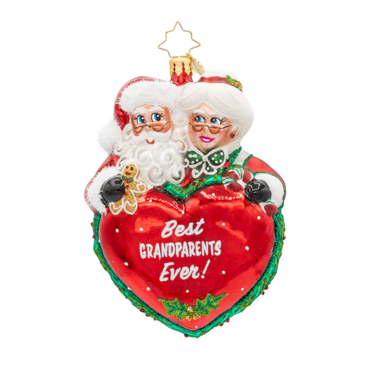 Front image - Best Grandparents - (Christmas ornament)