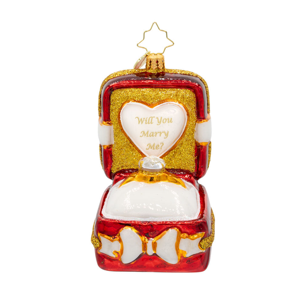 Front image - Love's Sparkling Promise - (Engagement ornament)