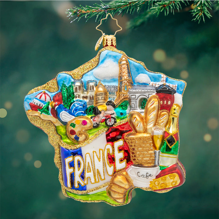 Front image - Vive La France - (Keepsake ornaments)