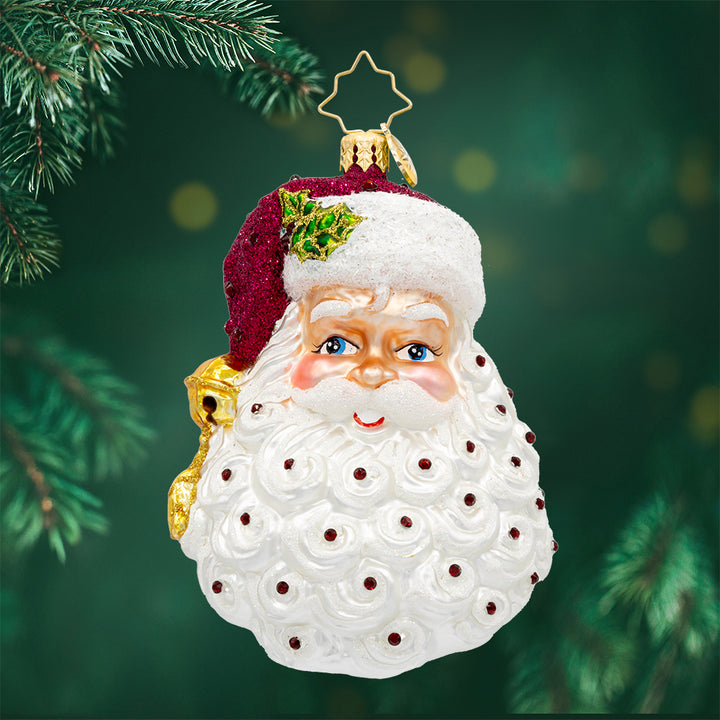 Front image - Birth Stone Santa January - (Santa face)