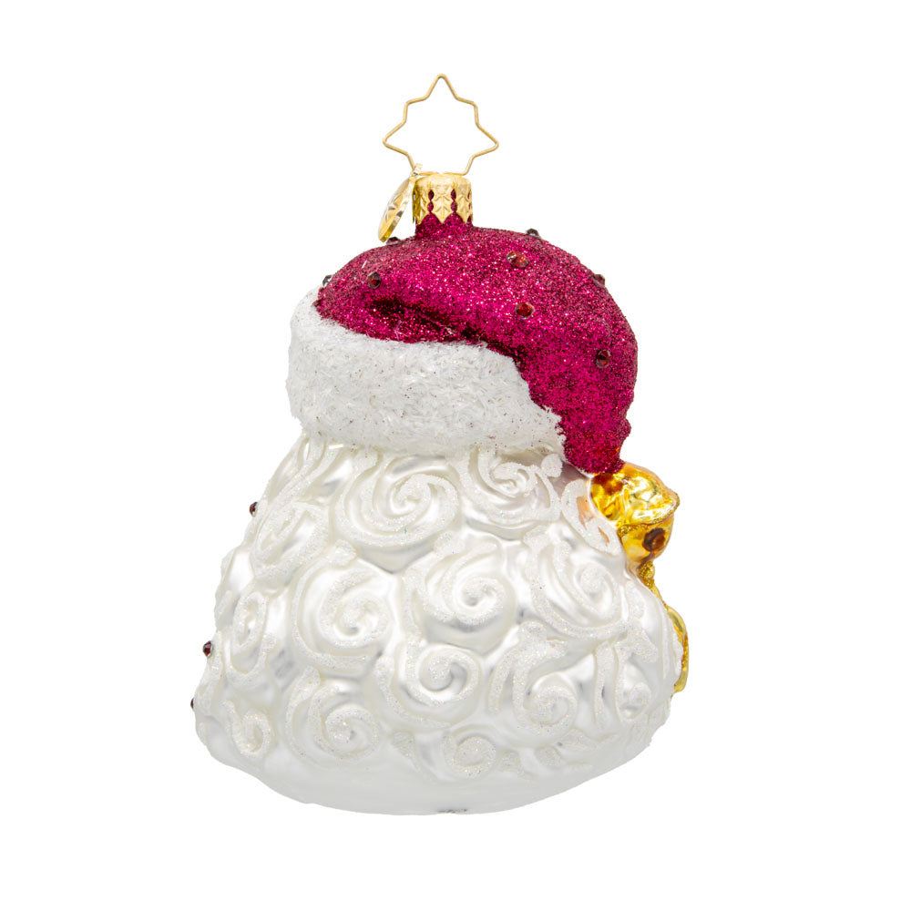 Back image - Birth Stone Santa January - (Santa face)