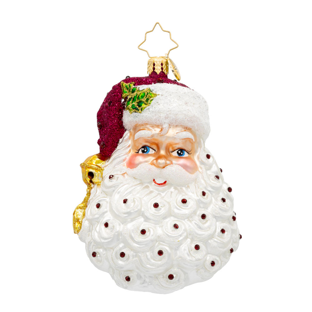 Front image - Birth Stone Santa January - (Santa face)