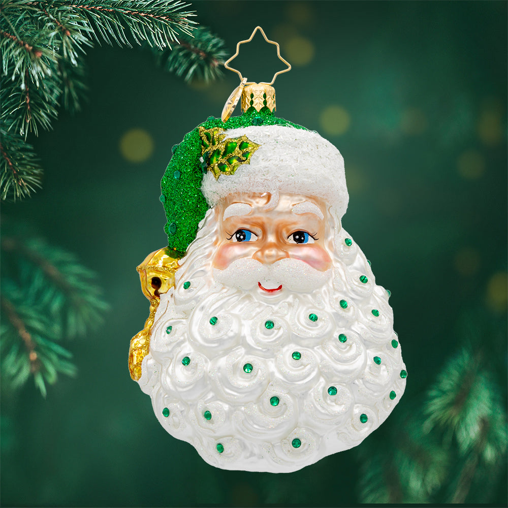 Front image - Birth Stone Santa May- (Santa face)