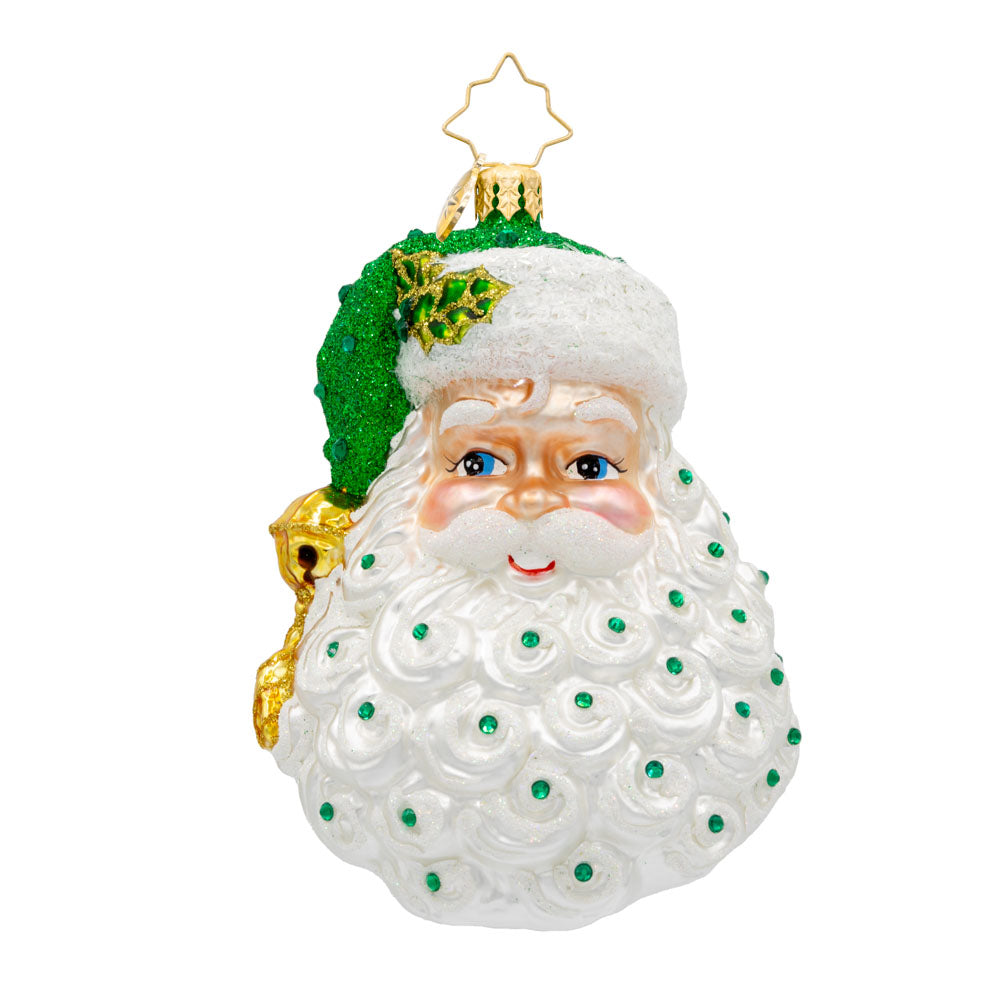 Front image - Birth Stone Santa May- (Santa face)