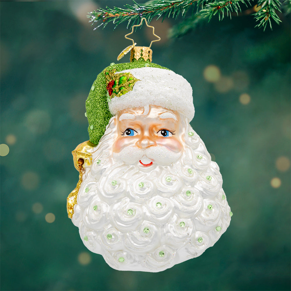 Front image - Birth Stone Santa August- (Santa face)