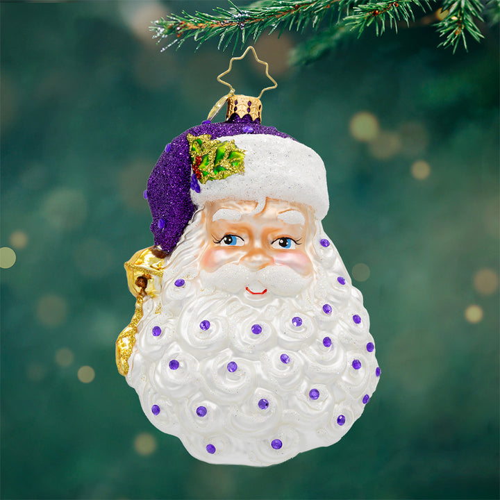 Front image - Birth Stone Santa Decemeber - (Santa face) 