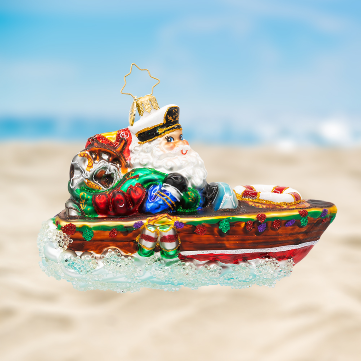 Front image - Nautical Nick - (Coastal Christmas decor)